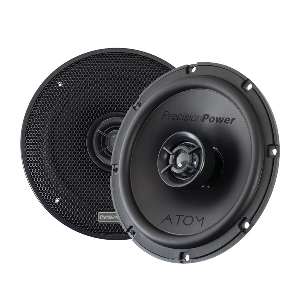 Precision Power AS.65 ATOM Series 6.5 Inch Full Range Car Speakers - High Performance Audio for Vehicles, Boats & Motorcycles