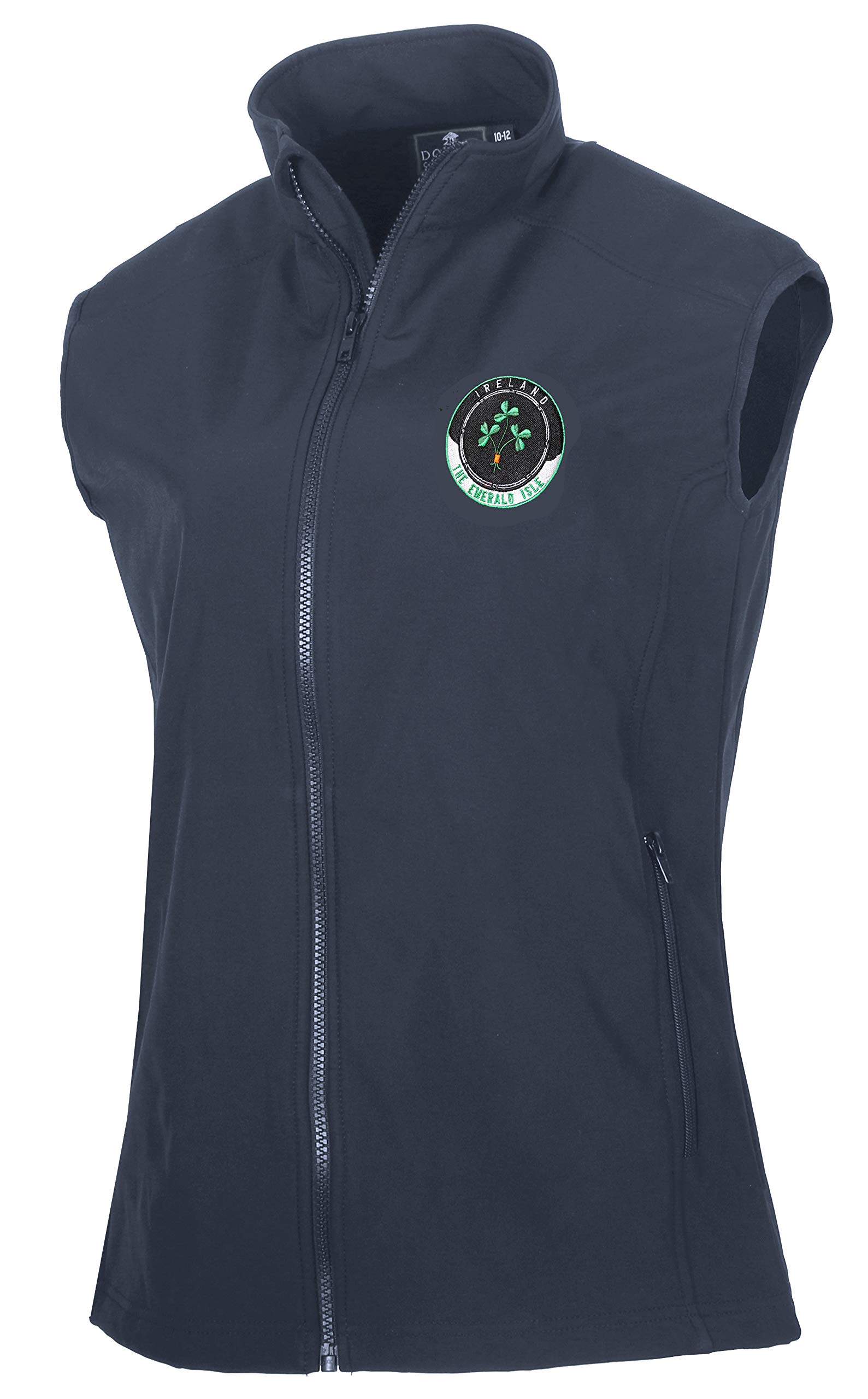 Malham USA Women's Shamrock Ireland Shell Vest Gilet - Lightweight Waterproof Outdoor Jacket for Hiking, Travel & Casual Wear