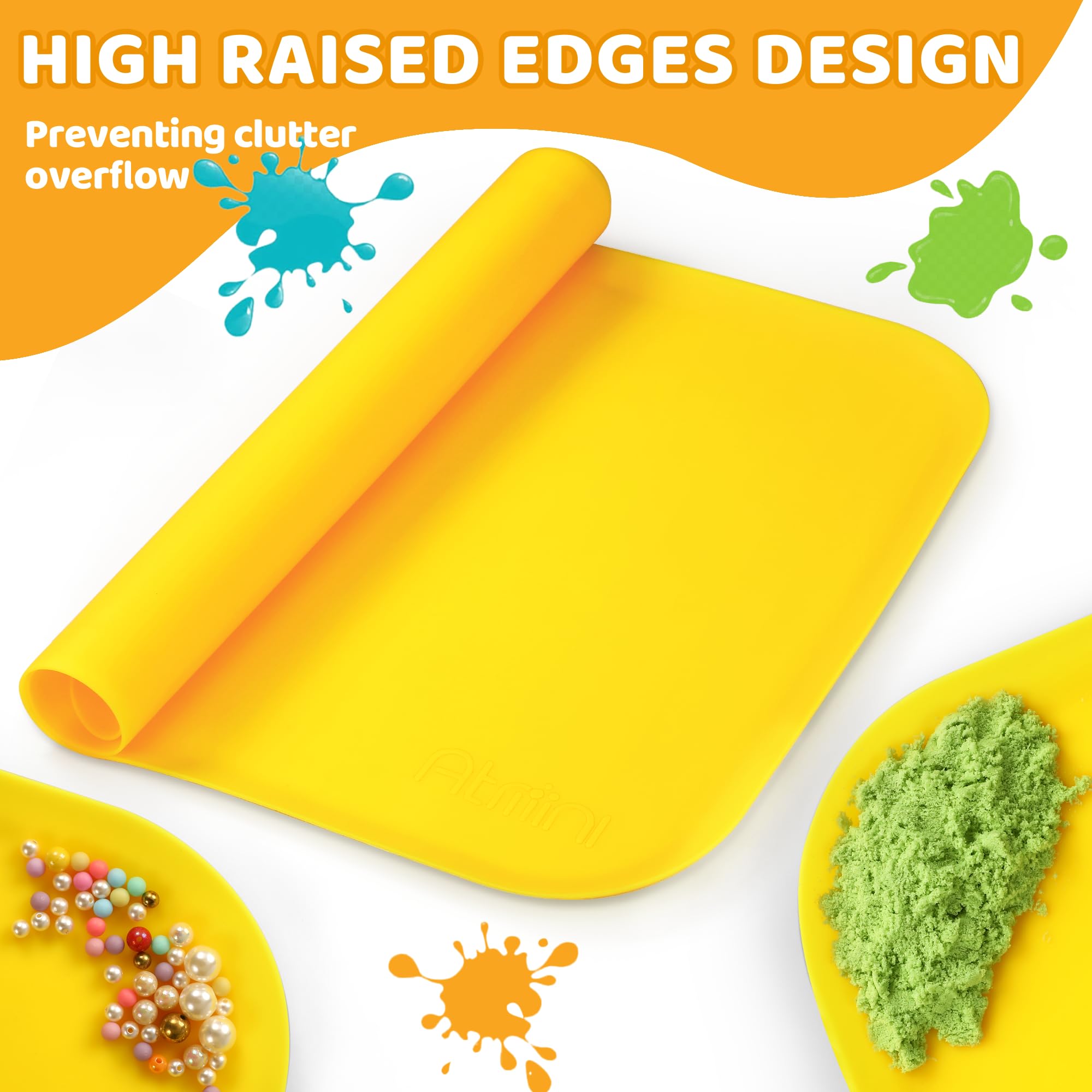 Non-Toxic Silicone Art Mats for Kids - 24
