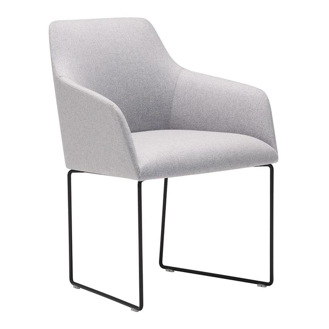 Alya SO1535 Modern Armchair - Stylish Accent Chair for Living Room, Bedroom & Office - Comfortable Upholstered Lounge Chair with Wooden Legs - Perfect for Reading, Relaxing & Decorating