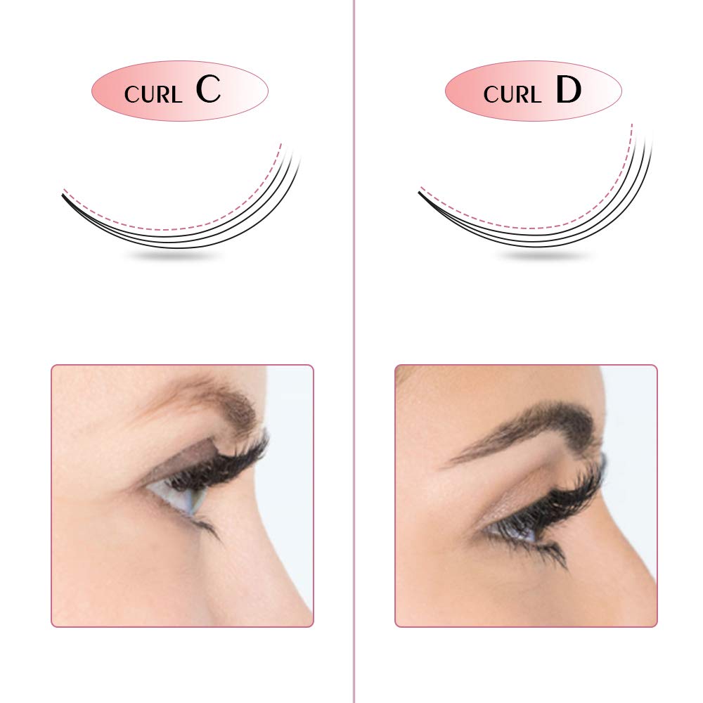 3D Volume Eyelash Extensions 0.07mm C Curl 12mm - Premade Lash Fans for 3D 5D 7D Volume Lashes (9-20mm) - Professional Salon & DIY Home Use for Stunning Eye Makeup