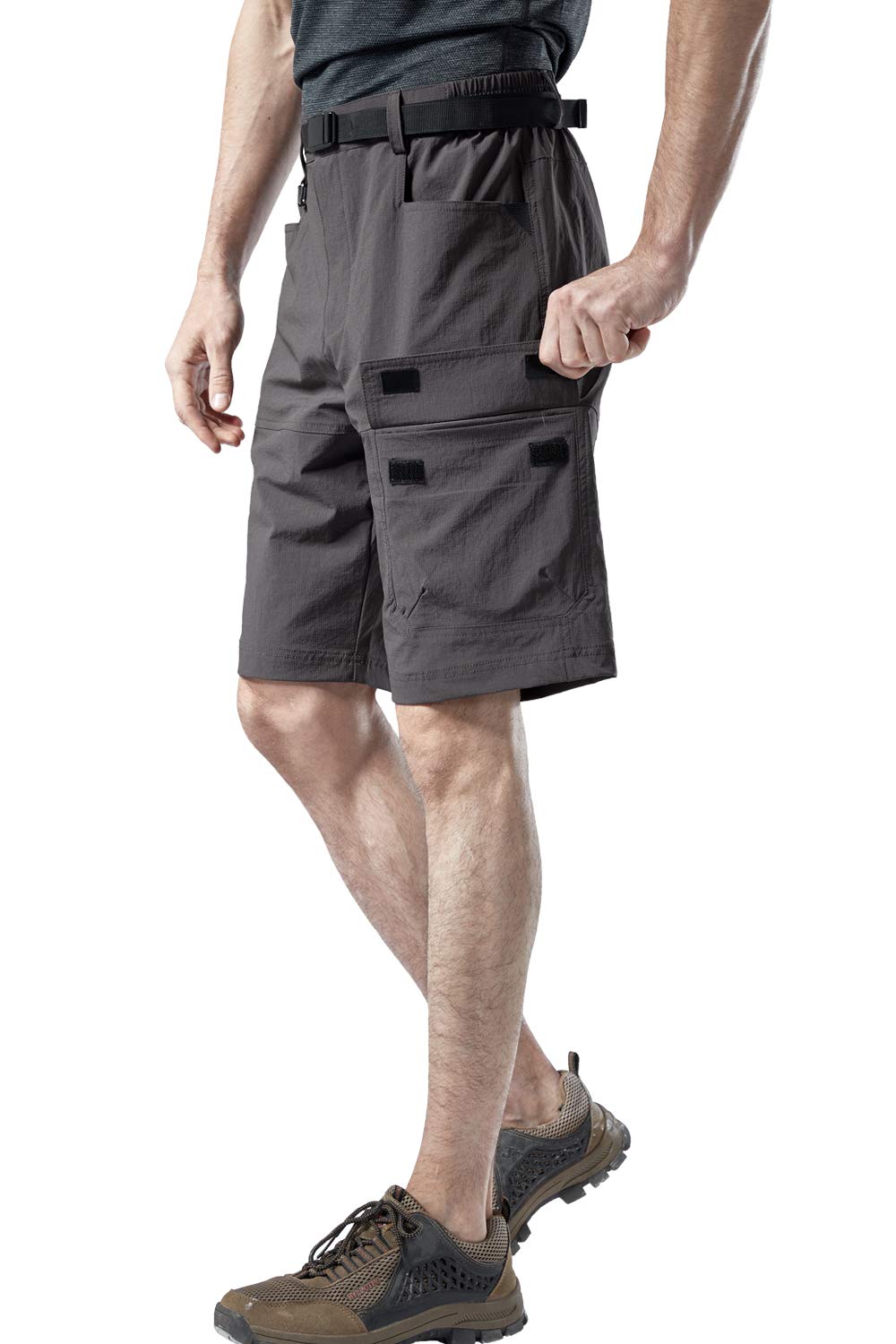 Men's Quick-Dry Elastic Shorts - Water Resistant, Durable & Plus Size - Perfect for Running, Gym, Swimming & Outdoor Activities