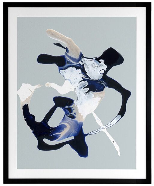 Blue Velvet Framed Art Print - Elegant Wall Decor for Living Room, Bedroom & Office - Perfect Home Decoration Gift
