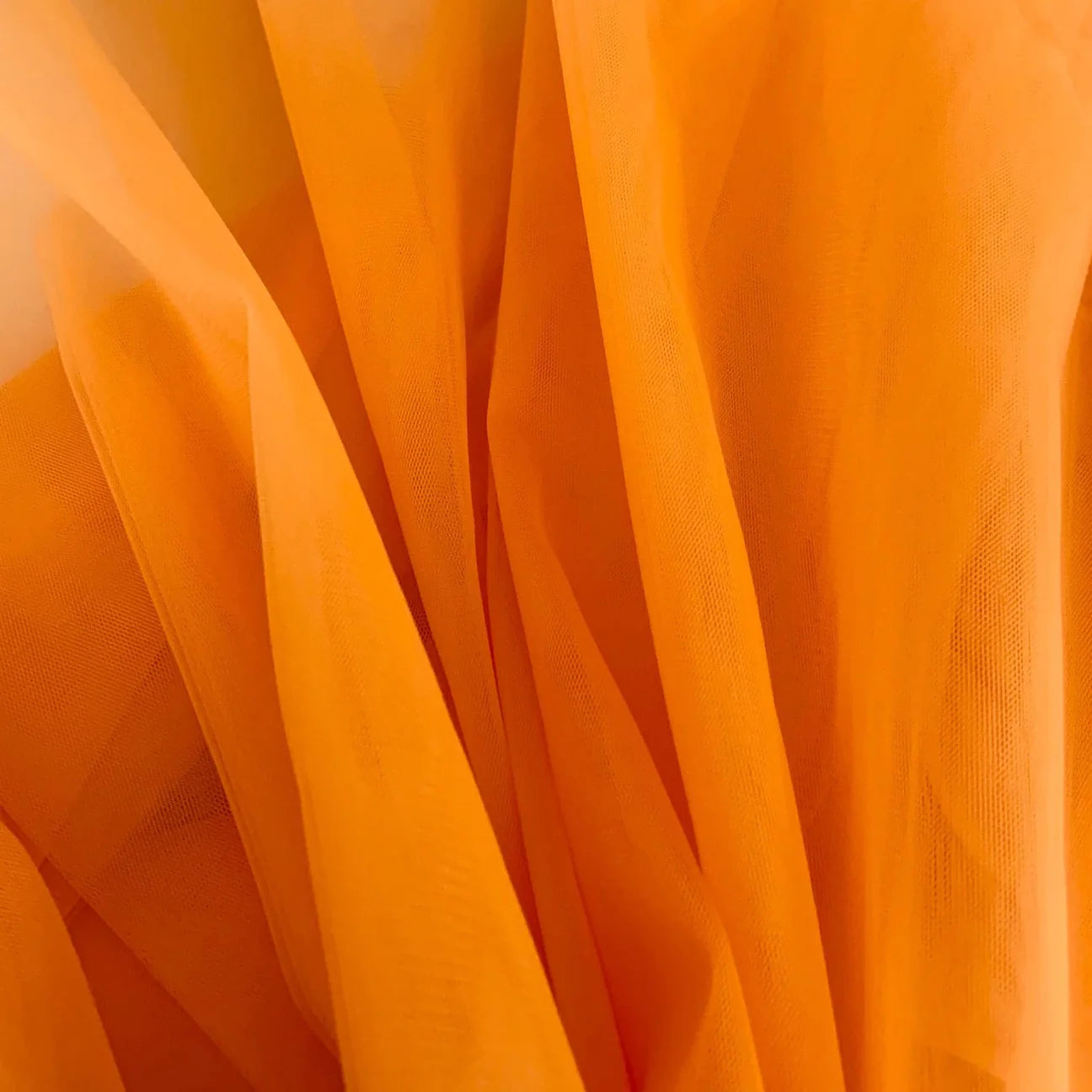 Orange Bridal Tulle Fabric - Perfect for Wedding Dresses, Veils & DIY Bridal Decorations