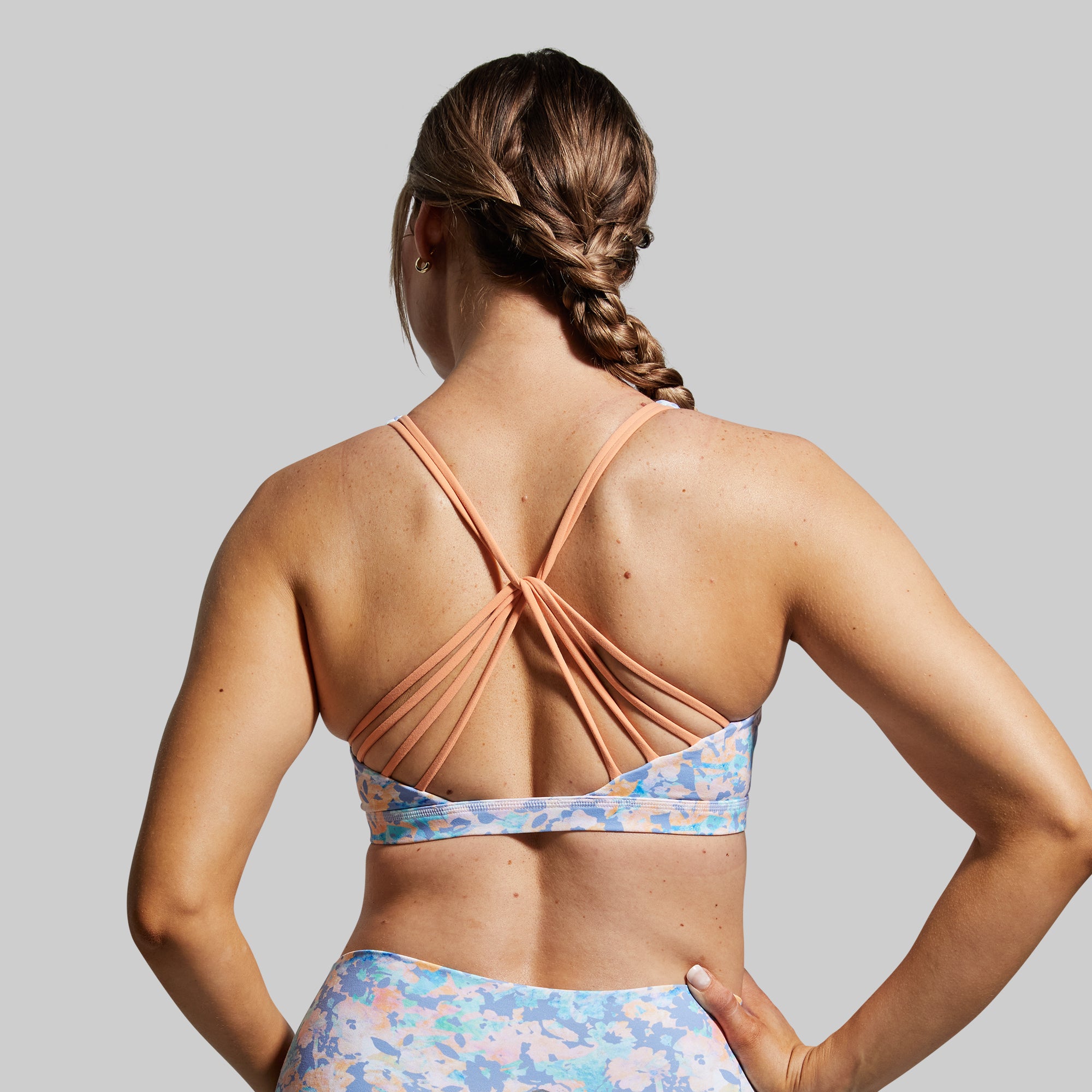 Vitality Sports Bra 2.0 - High Support Workout Bra for Women, Breathable & Moisture-Wicking, Vibrant Bloom Color - Perfect for Running, Yoga & Gym Fitness