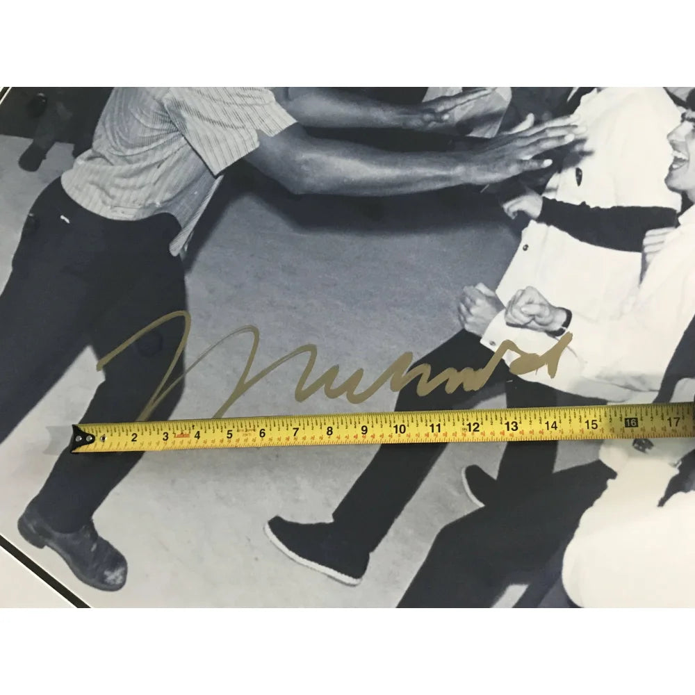 Muhammad Ali & The Beatles Signed 30x40 Framed Autograph with COA - Authentic Collectible for Sports & Music Memorabilia Fans, Perfect for Home Office Decor or Gift