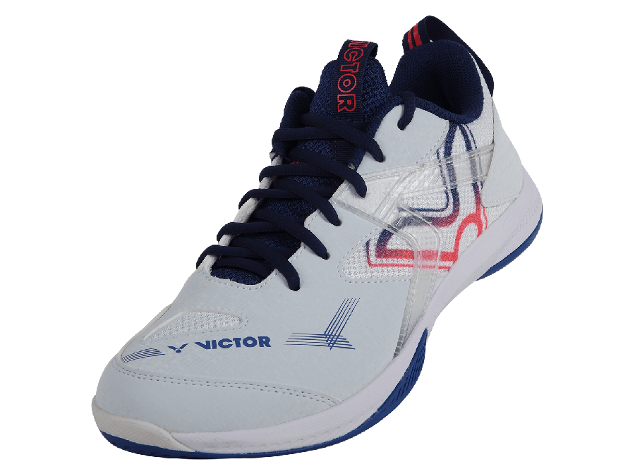 Victor S50 MB Badminton Shoes for Men & Women - Lightweight White Sports Shoes for Indoor Court Play, Training & Competition