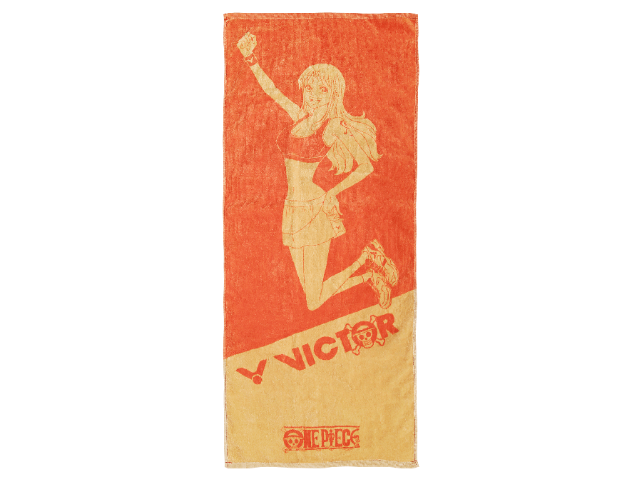 Victor X One Piece Nami Sports Towel - Orange Anime Themed Quick-Dry Microfiber Towel for Gym, Beach & Cosplay | One Piece Merchandise