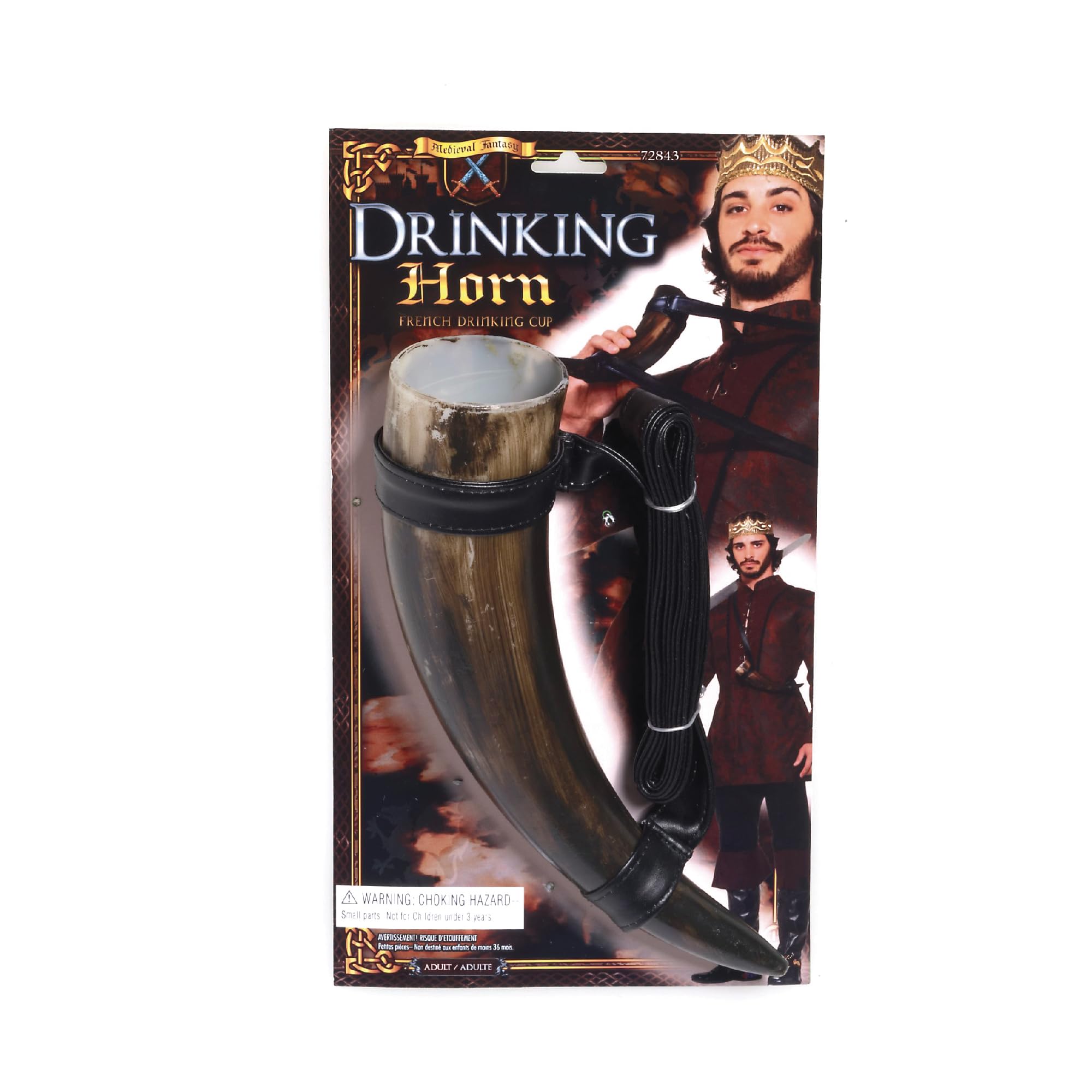 Authentic Medieval Drinking Horn - Viking Style Handcrafted Goblet for Beer, Mead & Ale - Perfect for Renaissance Fairs, LARP, Cosplay & Fantasy Themed Parties