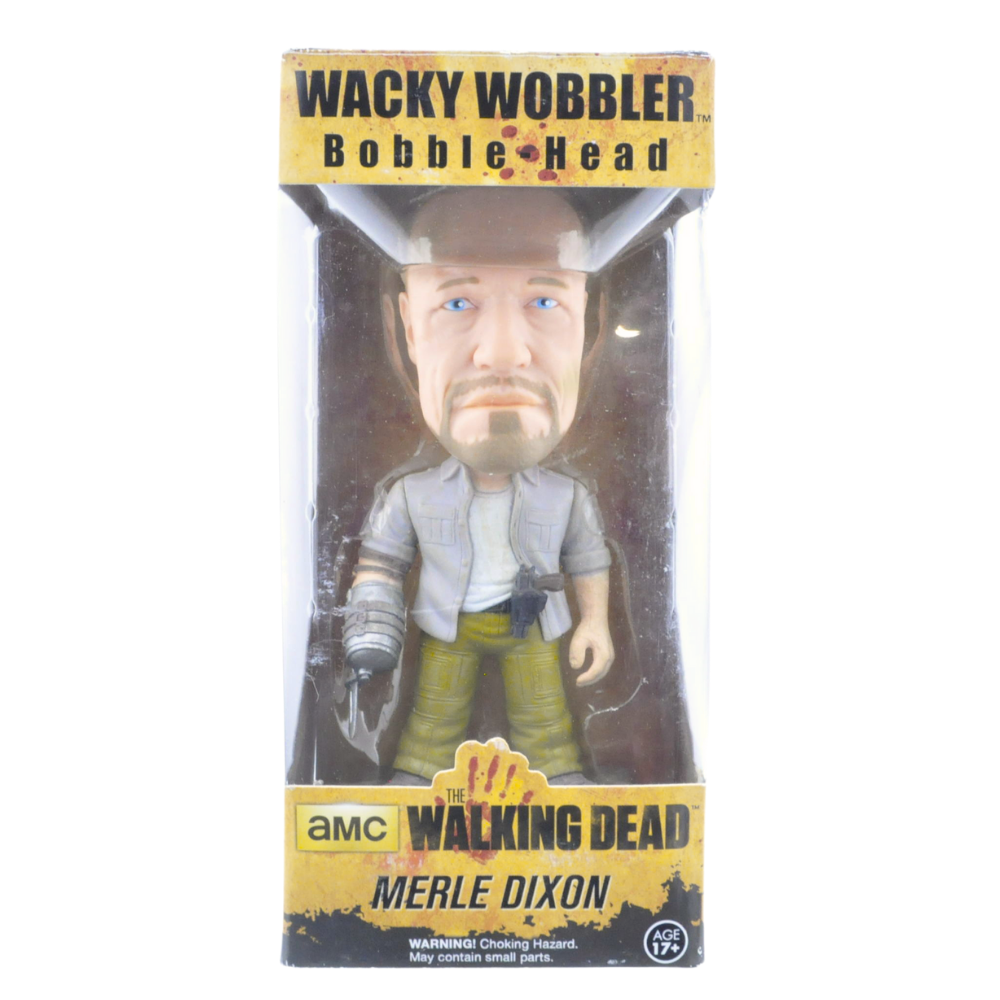Funko Pop! The Walking Dead Merle Dixon Wacky Wobbler Bobblehead - Collectible Figure for Fans, Office Desk Decor, TV Show Memorabilia