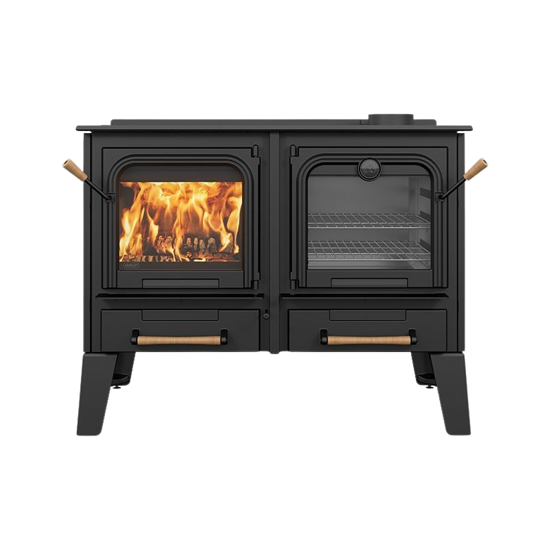 Drolet DB04820 Chic Choc EPA Certified Wood Stove - Heats Up to 2,300 Sq. Ft. - Energy Efficient & Eco-Friendly for Cozy Home Heating & Cabin Warmth