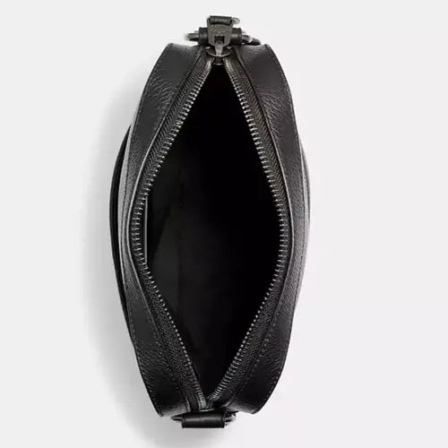 Authentic Coach 4010 Men's Houston Flight Bag in Premium Pebble Leather - Black | Stylish Carry-On for Business Travel & Weekend Getaways
