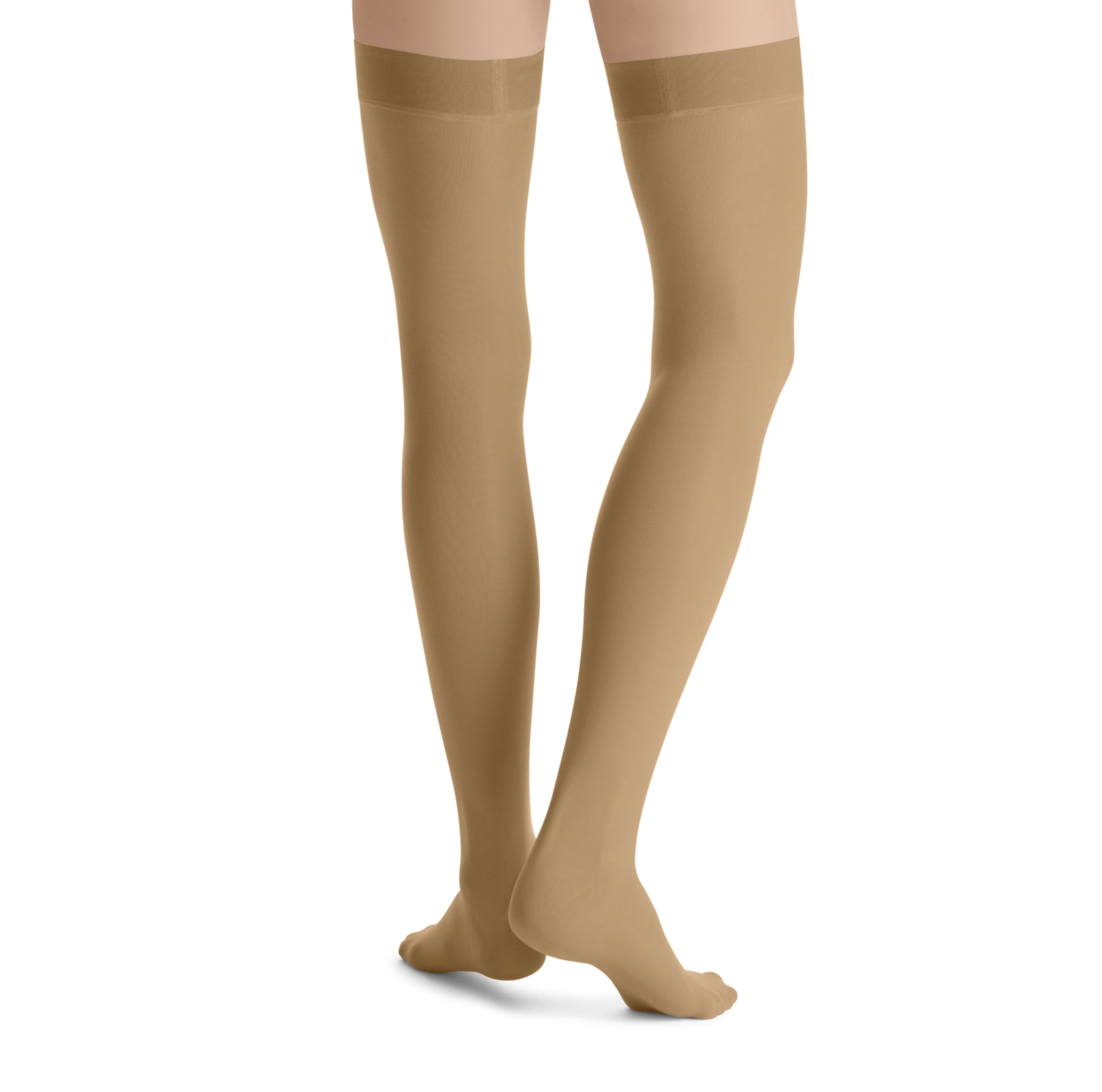 BSN Medical Jobst Ultra Sheer Thigh High Compression Stockings 20-30 mmHg - Closed Toe Large Suntan for Varicose Veins & Swelling Relief | Medical Support Hose for Nurses, Travel & Pregnancy