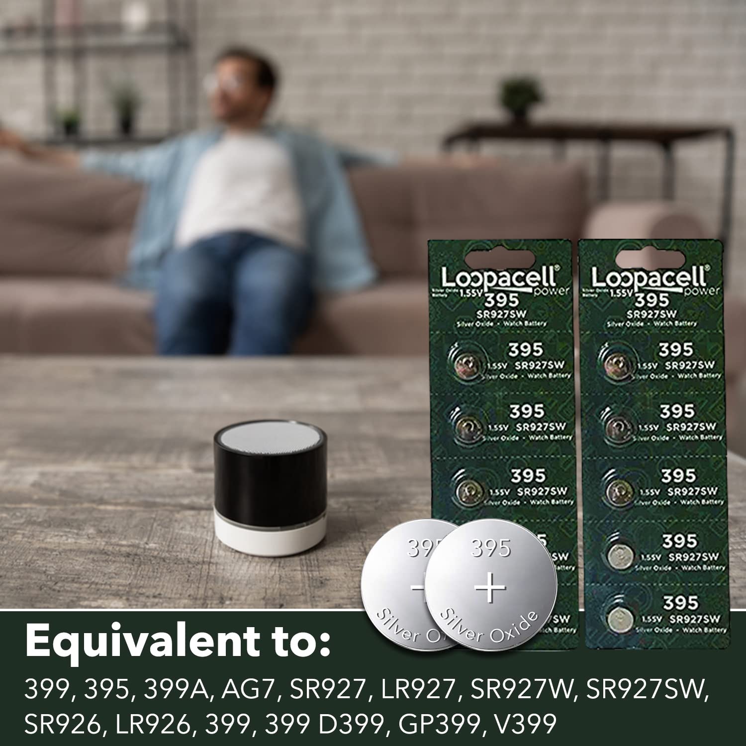 SR927W 1.55V Silver Oxide Watch Batteries (10-Pack) - Long Lasting Coin Cell Battery for Watches, Calculators, Key Fobs & Small Electronics | Perfect for Timepieces, Mini Flashlights, Doorbells & Electronic Gadgets