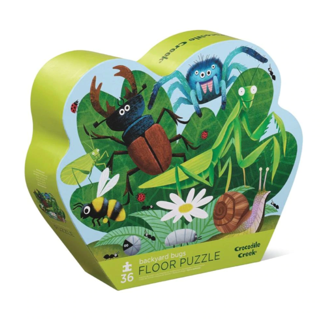Crocodile Creek 36 Piece Puzzle - Backyard Bugs Educational Jigsaw for Kids | Fun Learning Activity for Preschoolers & Toddlers | Perfect for Birthday Gifts & Classroom Playtime