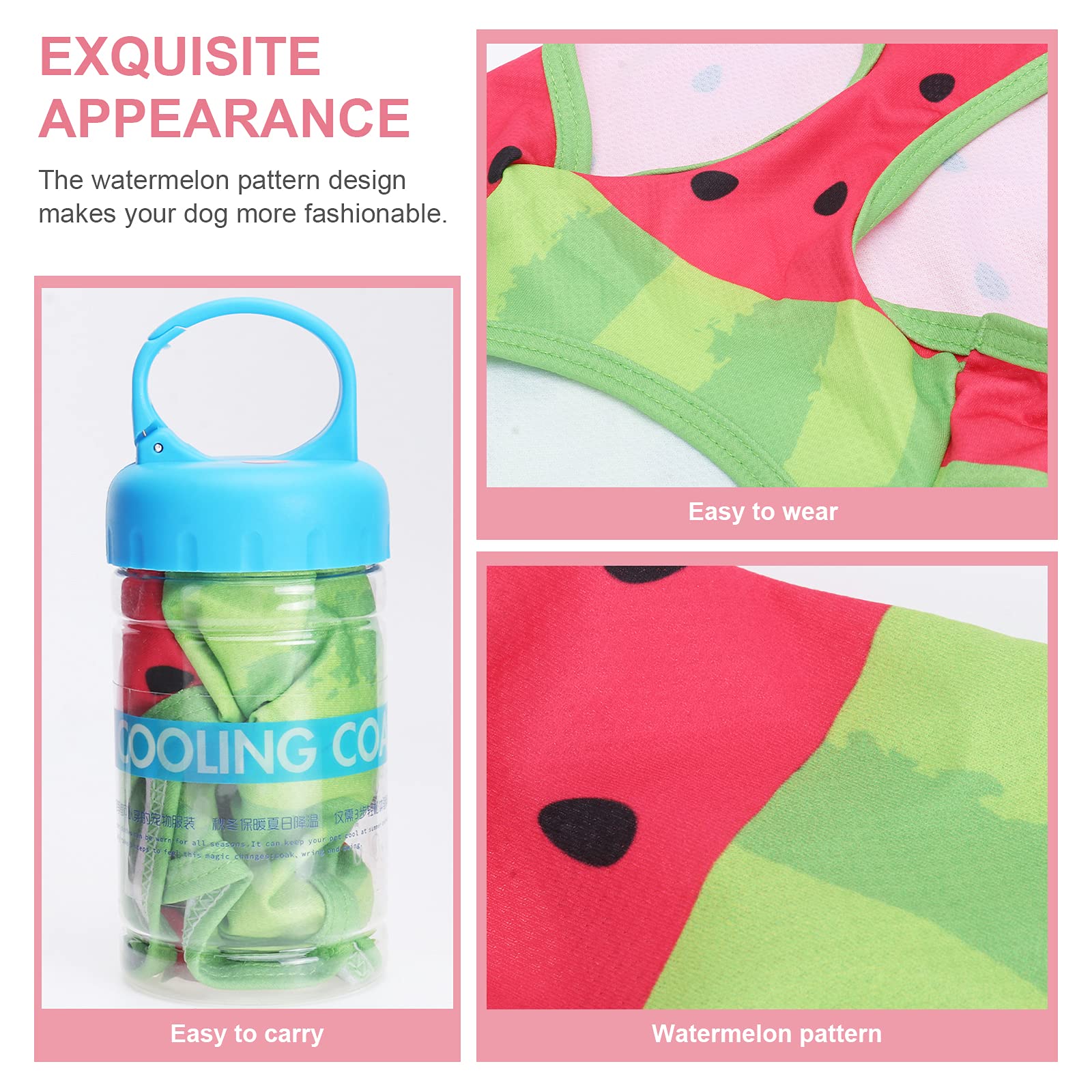Cooling Dog Vest for Summer - Breathable Pet Clothes for Small Dogs | UV Protection & Heat Relief | Perfect for Outdoor Walks, Beach Trips & Hot Weather