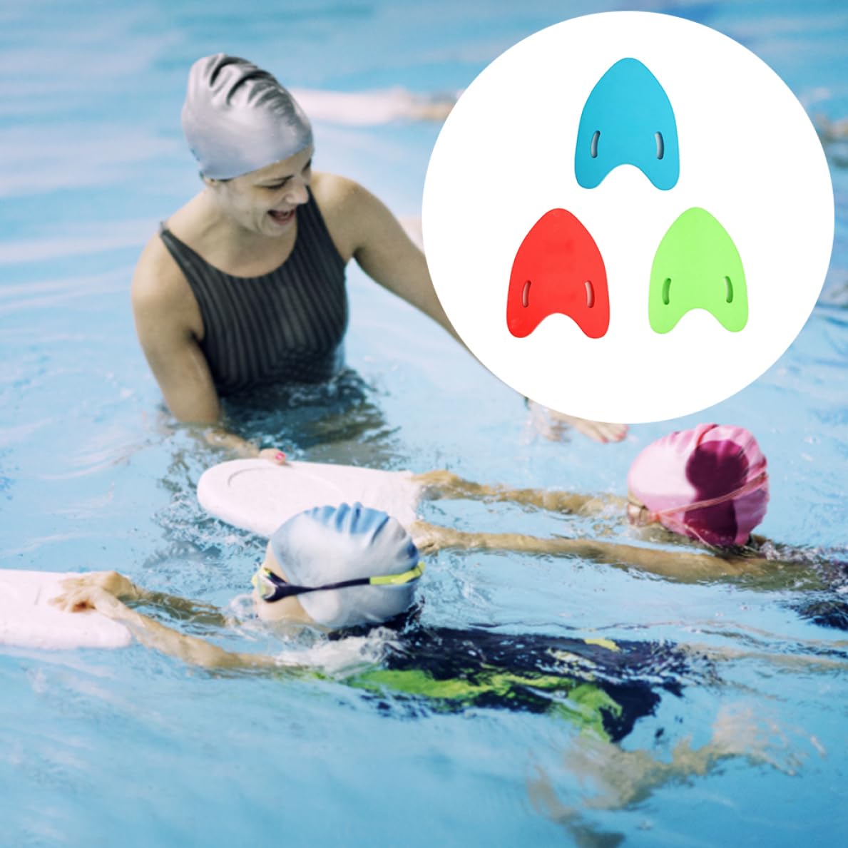 Swim Float Kickboard - Blue EAV Floating Board for Pool Swimming Training, Ideal for Kids & Adults - Perfect for Swimming Lessons, Water Aerobics, and Pool Workouts