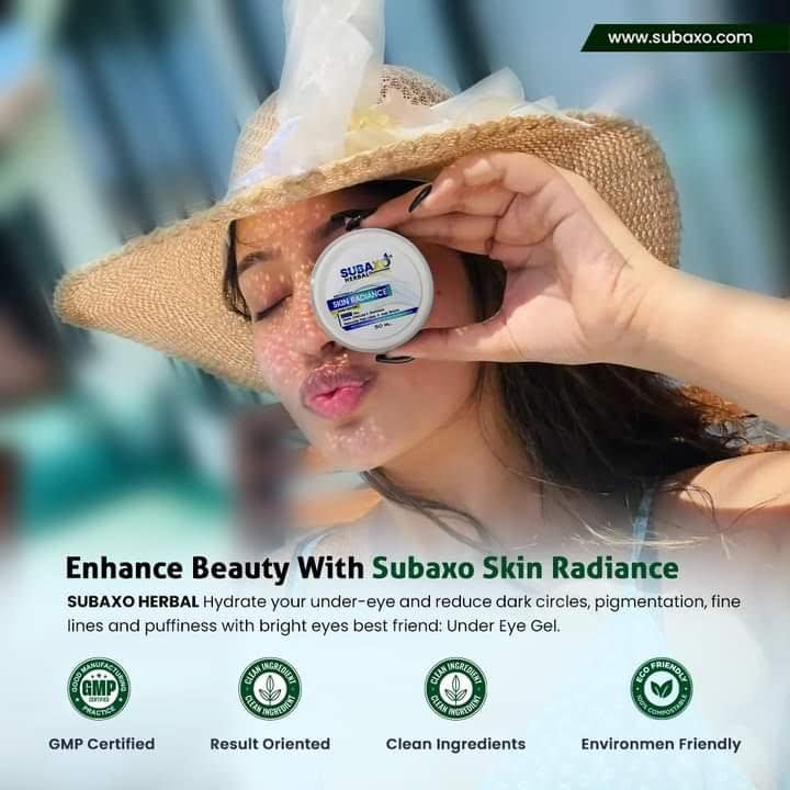 Subaxo Under Eye Cream Gel - Dark Circle Reducer, Anti-Aging Treatment for Women & Men | Hydrating Night Face Gel for Skin Radiance | Perfect for Acne-Prone Skin | Use Before Bed for Brighter, Youthful Eyes