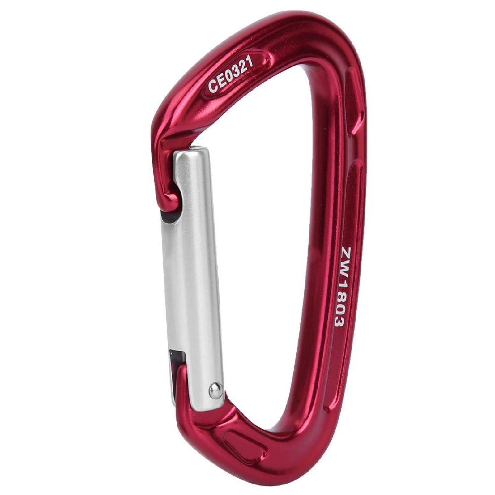 D-Shaped Screw Lock - High Strength Aerospace Aluminum ZW1803 Climbing Carabiner - Straight Gate Design for Rock Climbing, Caving & Outdoor Safety Gear | Perfect for Hiking, Mountaineering & Adventure Sports