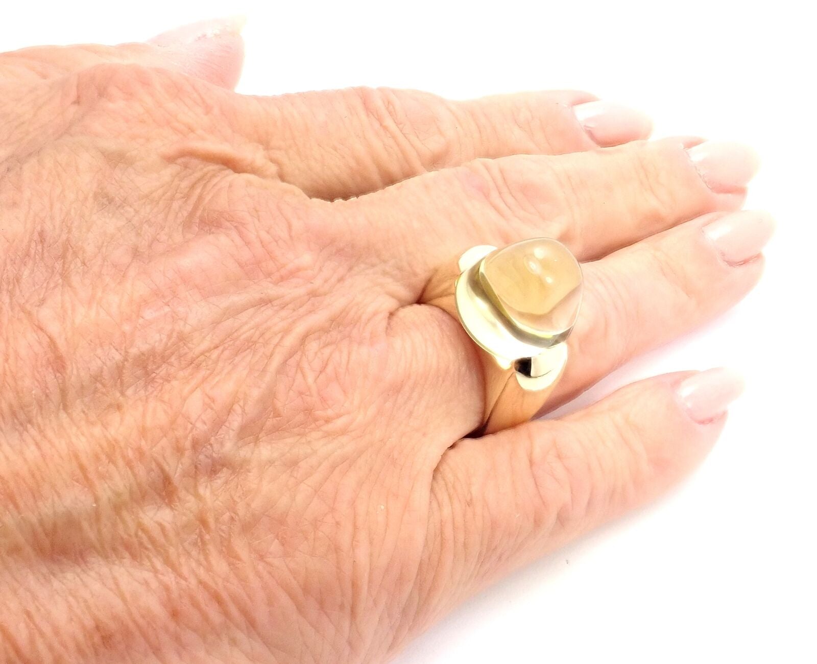 Authentic Ippolita 18k Yellow Gold Lemon Citrine Ring - Elegant Statement Jewelry for Women, Perfect for Weddings, Parties & Special Occasions