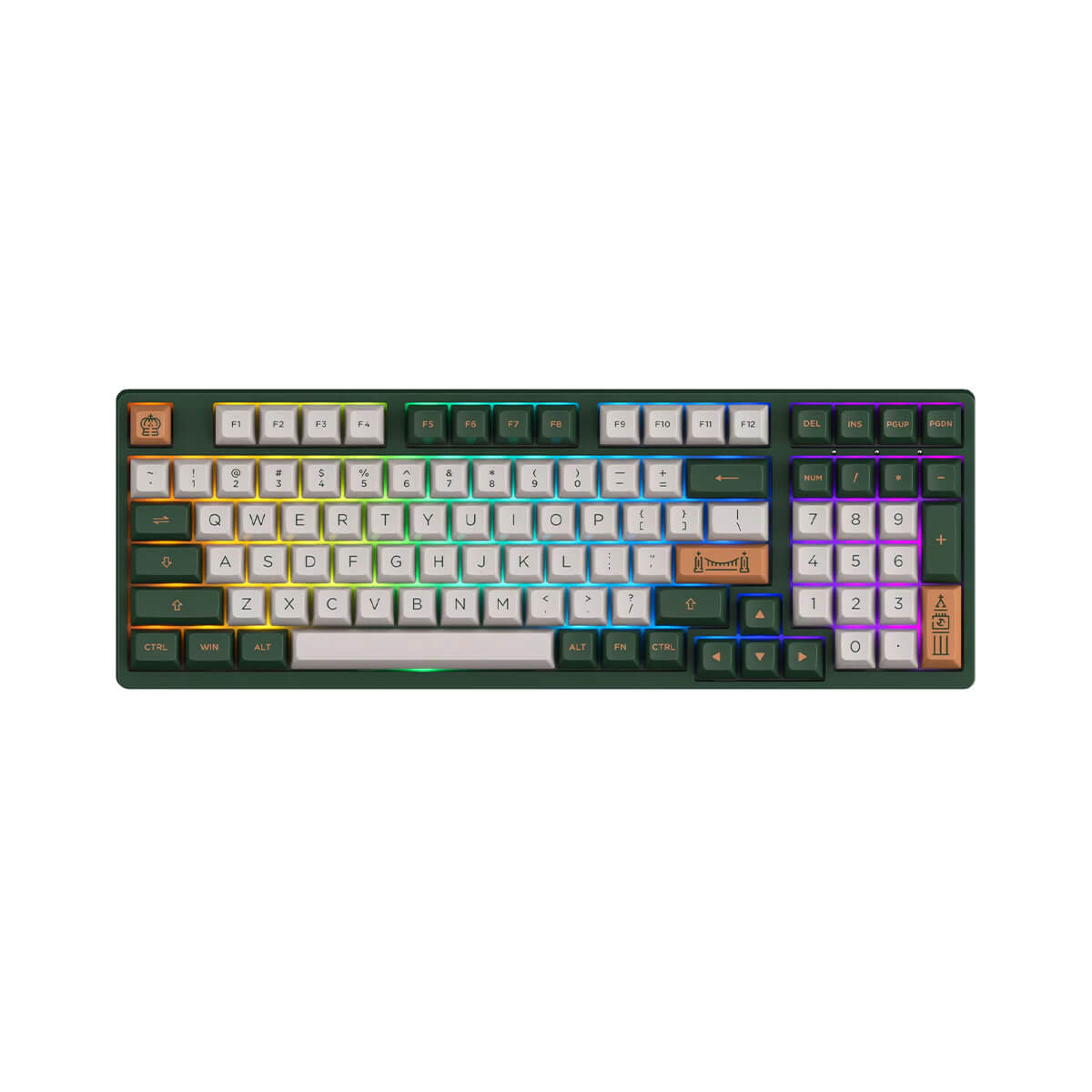 Akko 3098S London 98-Key Hot Swappable Mechanical Keyboard with RGB Backlight & CS Jelly Pink Switches - Perfect for Gaming, Typing & Office Work