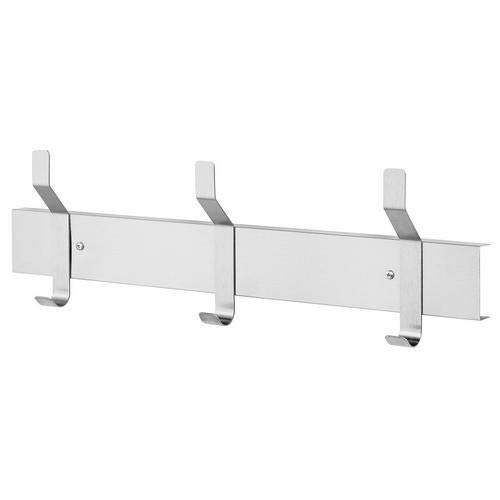Bradley 9943-000000 Stainless Steel Wall Mounted Coat Rack with 3 Hooks (3-Pack) - Perfect for Entryway, Mudroom, Closet & Office Organization