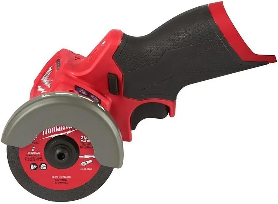 Milwaukee 2522-20 M12 FUEL 12V 3 Inch Brushless Compact Cut Off Tool - Bare Tool for Metal, Tile & Wood Cutting | DIY & Professional Use