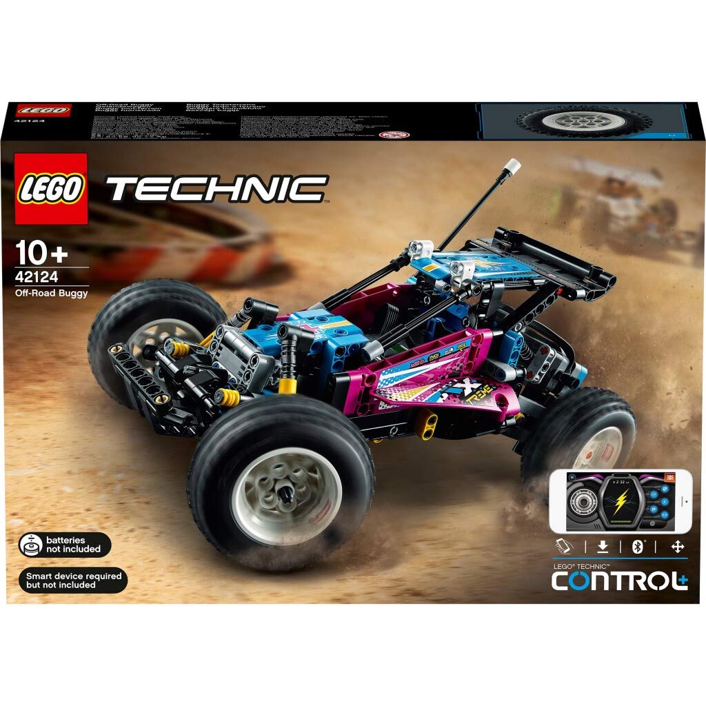 LEGO 42124 Technic Off-Road Buggy RC Remote Control Car Toy with Front & Rear Suspension, Control+ App, STEM Building Kit - Gift for Boys & Girls Ages 10+ - Perfect for Indoor Play, Outdoor Adventures & STEM Learning