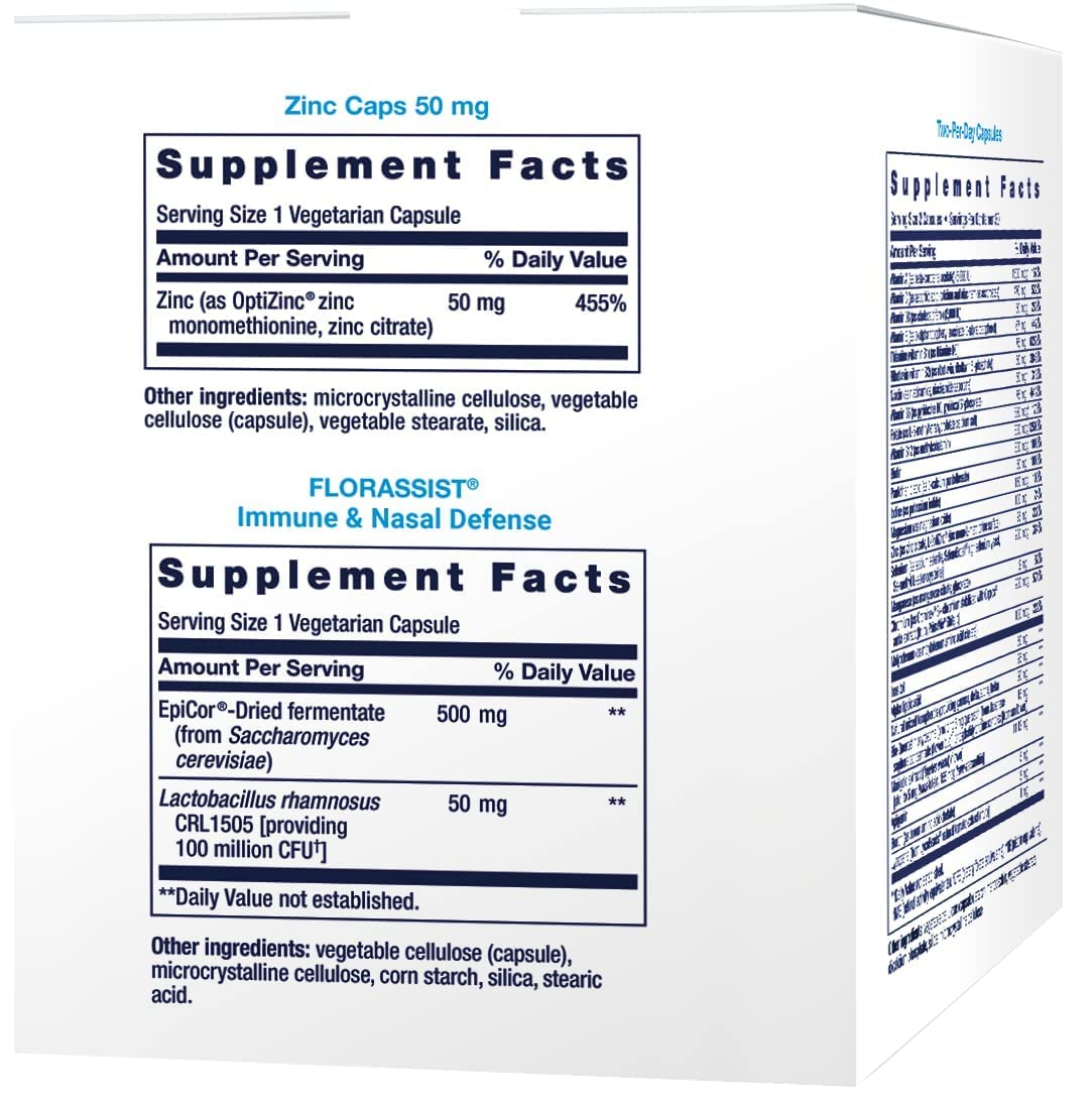 Life Extension Immune Support Packs - Vitamin C, Vitamin D, Zinc & Probiotic Blend (30 Count) - Daily Immune Booster for Adults, Travel & Cold Season Defense