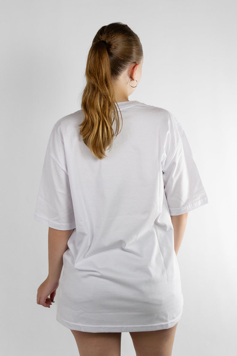 Ocn Women's Over Tee White (P5) - Comfortable & Stylish Casual T-Shirt for Everyday Wear, Workouts, and Outings