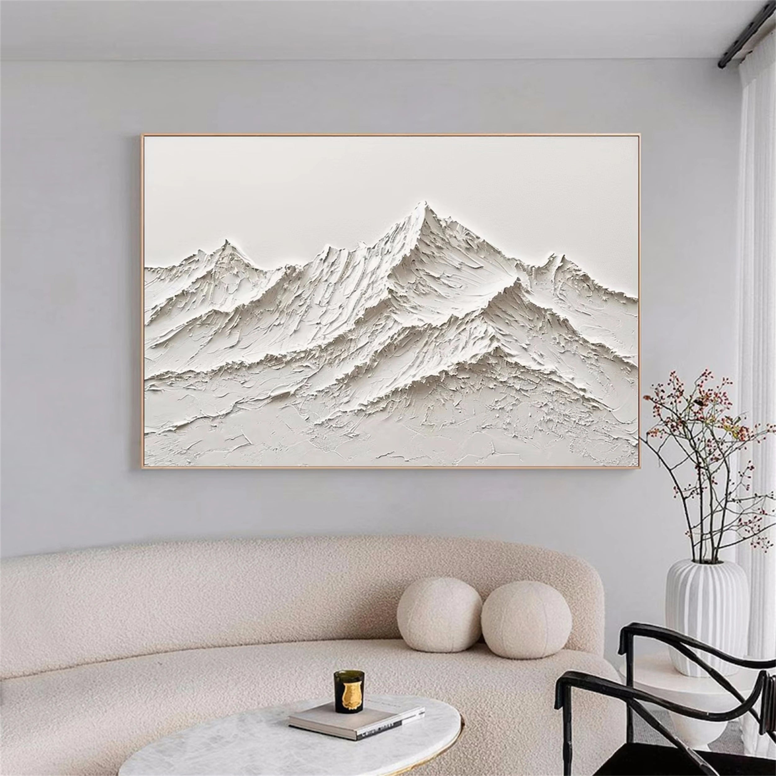 Minimalist Textured Plaster Art Painting - Modern Abstract Wall Decor for Living Room, Bedroom & Office #MM118