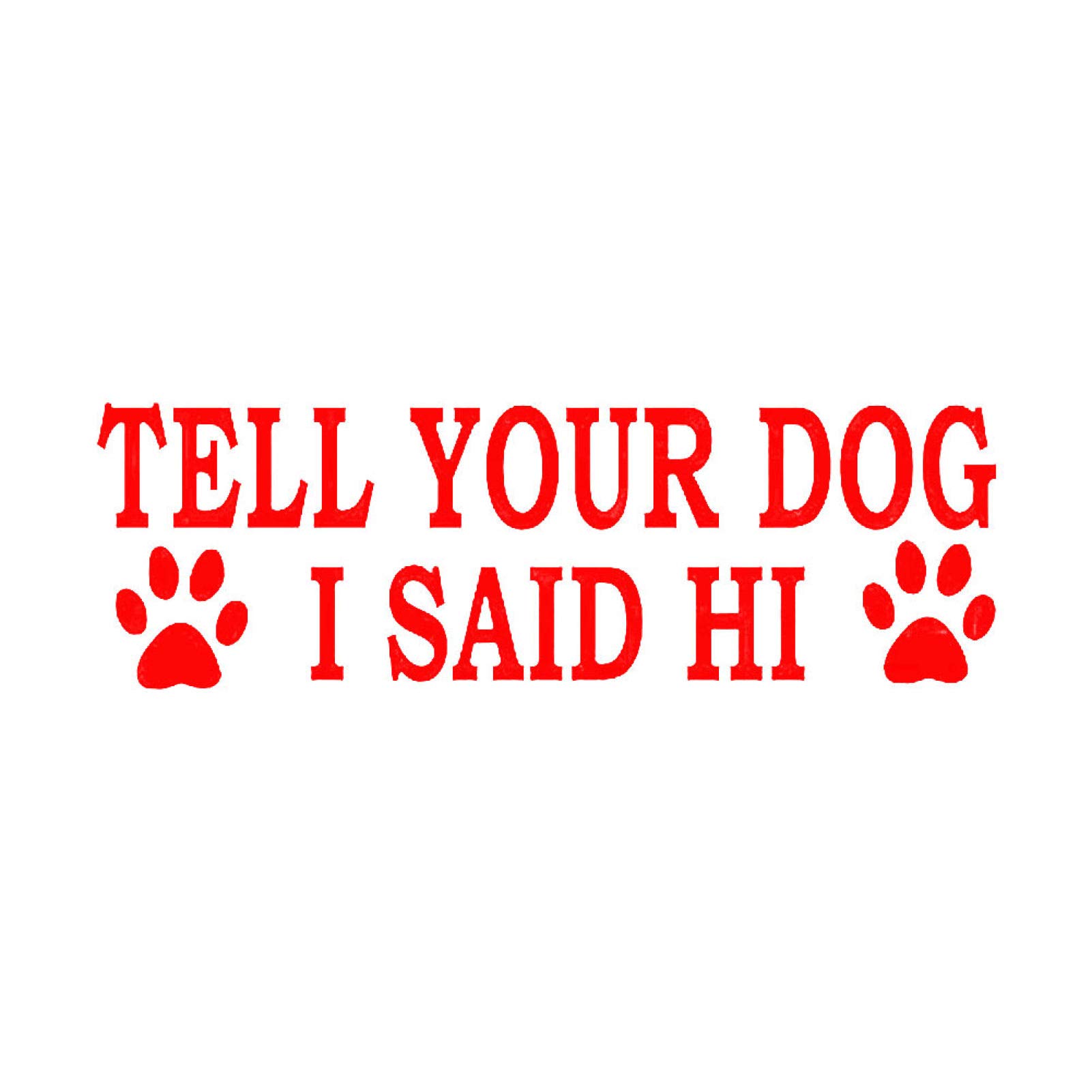 Funny Dog Paw Car Decal Stickers - Reflective Bumper & Window Decals for Vehicle Body Decor (Red) - Perfect for Pet Lovers & Car Enthusiasts