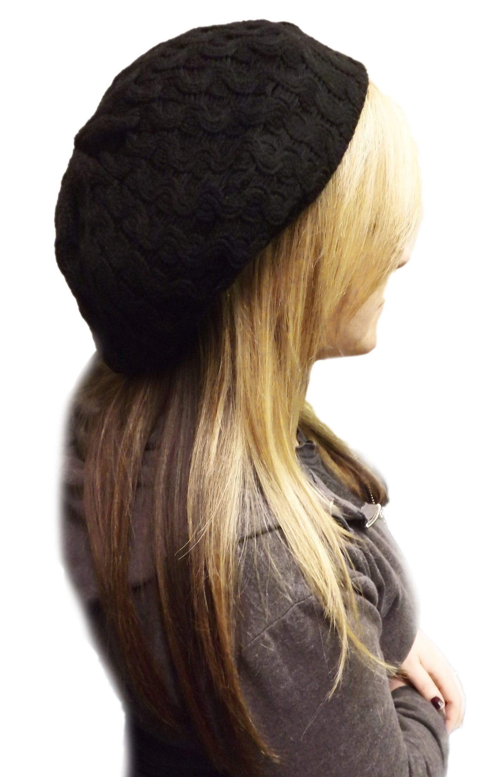 Women's Stylish & Warm Slouchy Beret Hat for Fall Winter - Cozy Knitted Beanie Cap for Cold Weather Fashion, Outdoor Activities & Holiday Outfits