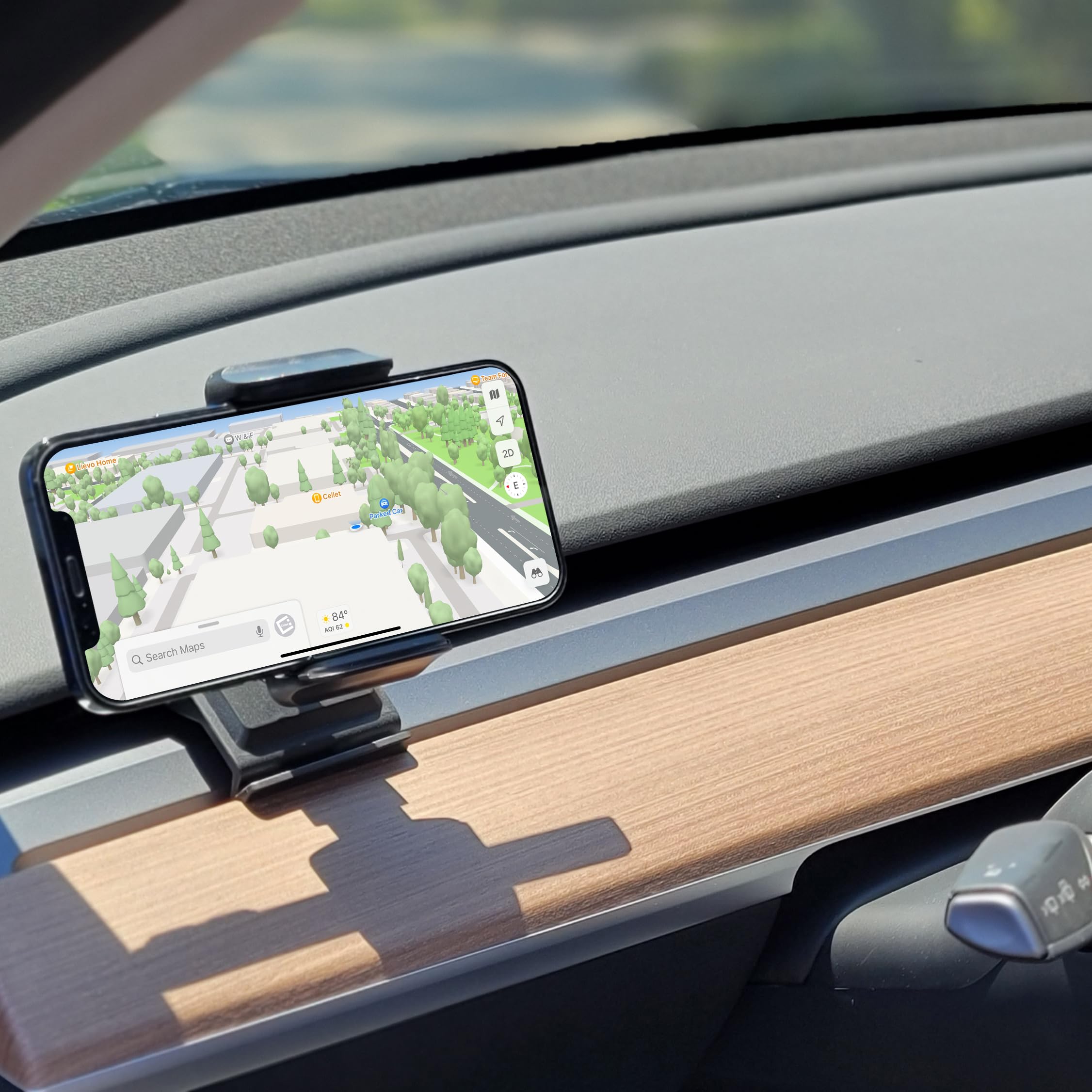 Cellet Tesla Model Y & Model 3 Air Vent Phone Mount Holder - Universal Car Phone Stand for iPhone 15/14/13 Pro Max, Samsung Galaxy S23/S22 - Perfect for GPS Navigation & Hands-Free Driving