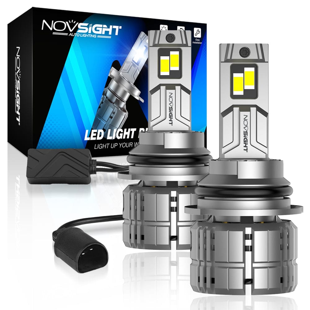 N60 Ultra Series 9004 HB1 LED Bulbs - Super Bright 200W 40000LM 6500K Cool White Light - Pack of 2 - Perfect for Headlights, Fog Lights & Off-Road Vehicles