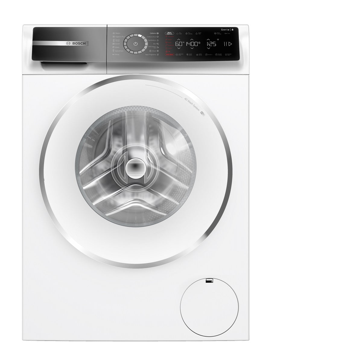 BOSCH WGB24600HK 9kg Front Load Washing Machine with Steam Wrinkle Removal - Perfect for Small Apartments and Eco-Friendly Laundry