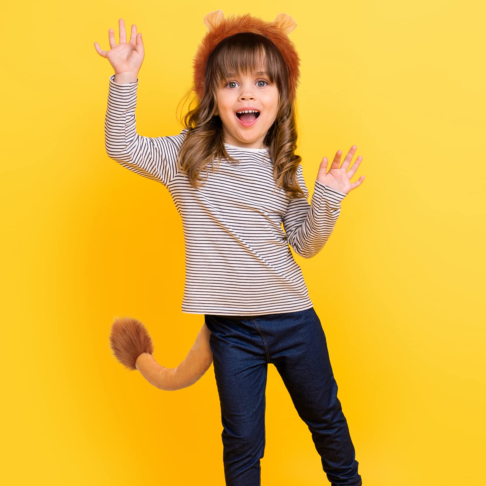XEPST Animal Costume Set with Ears, Tail, and Horns - Halloween Costume Accessories, Cosplay, Birthday Party Supplies - Perfect for Halloween, Cosplay Events, and Themed Parties