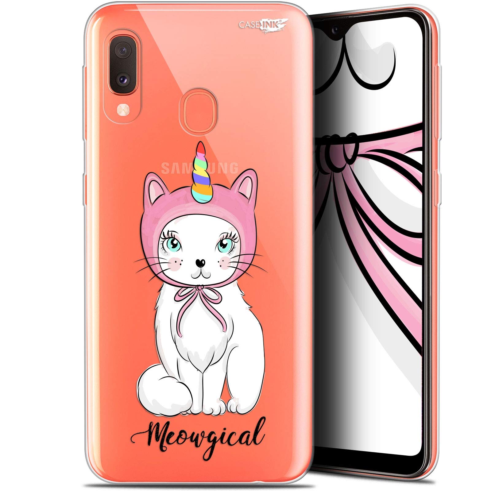 Samsung Galaxy A20E 5.8 Inch Case - Magical Cat Design Protective Phone Cover for Daily Use, Work & Travel