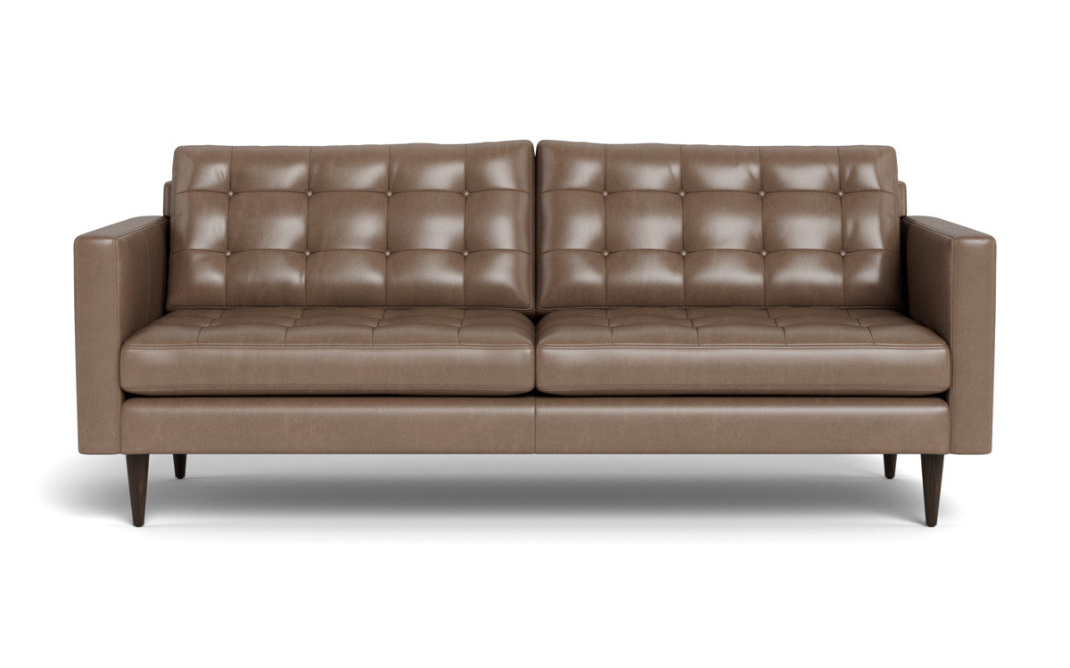 Premium Wallace 85 Genuine Leather Sofa - Modern Luxury Living Room Furniture for Home & Office - Perfect for Family Gatherings, Movie Nights & Relaxation