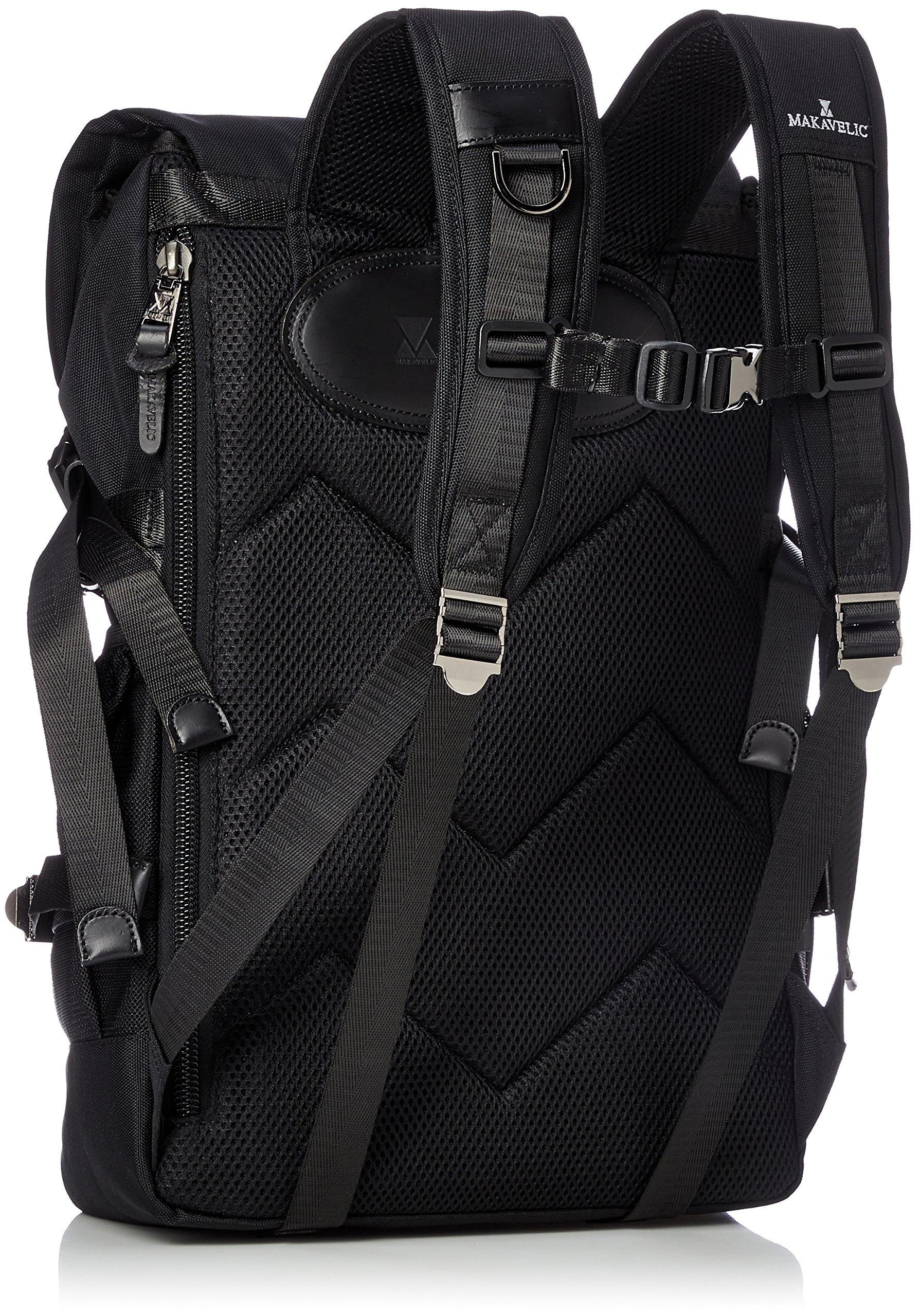 MAKAVELIC Men's Laptop Backpack for 13 Inch MacBook Pro/Air - Water Resistant Business Travel Backpack with USB Charging Port - Perfect for Work, School & Commuting (Black)
