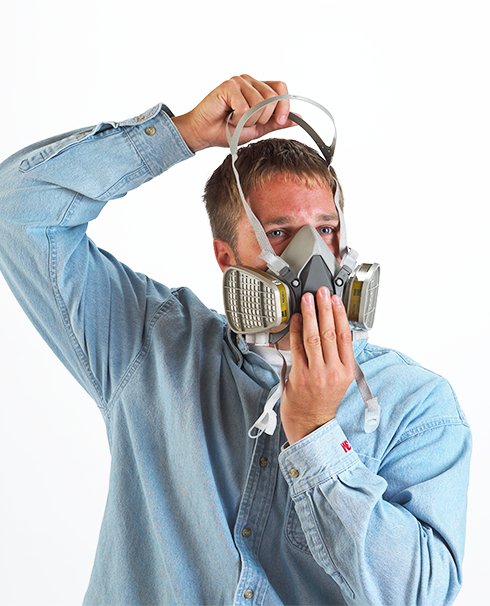 3M 6200 Half Facepiece Reusable Respirator with Cool Flow Valve - Medium Size (6-Pack) | Comfortable Safety Mask for Painting, Woodworking & Construction Work