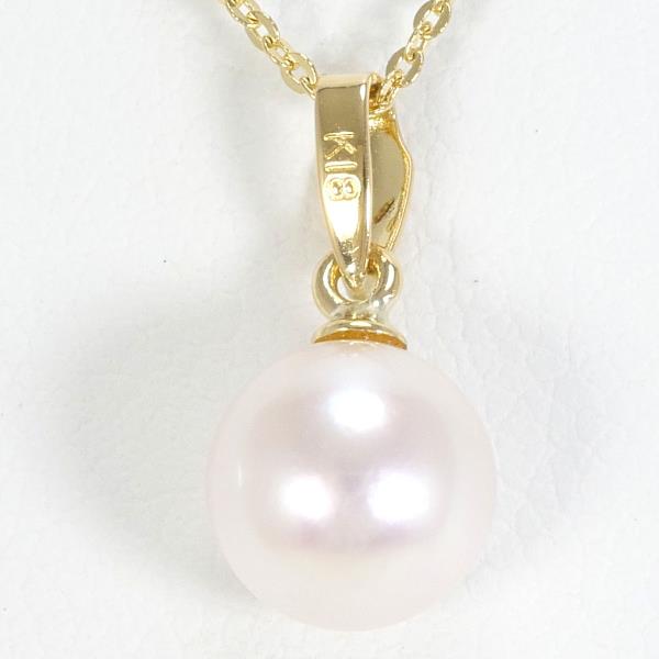 18K Yellow Gold Pearl Necklace for Women - Elegant Bridal Jewelry, Wedding Gift, Anniversary Present - Perfect for Formal Events & Special Occasions