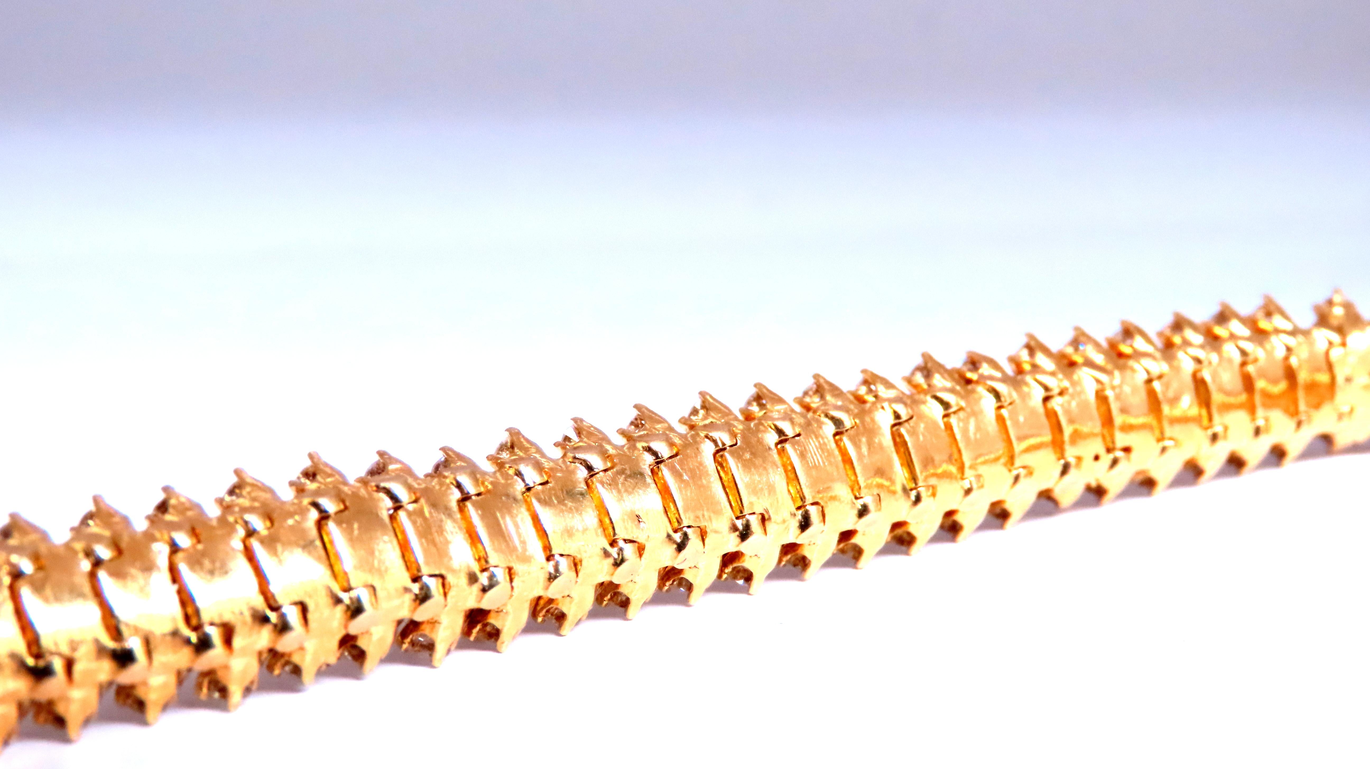 10ct Natural Round Diamond Dome Bracelet in 18K Gold - Elegant Estate Jewelry for Women | Perfect for Weddings, Anniversaries & Special Occasions