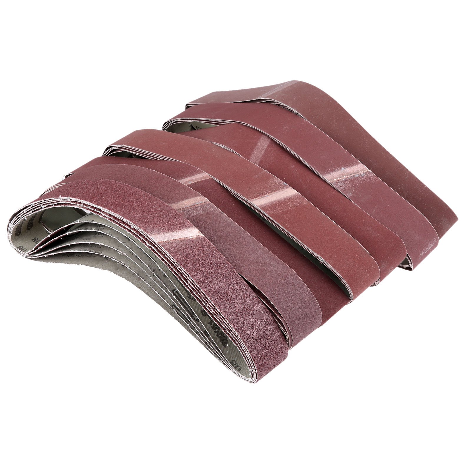 10-Pack 760x40mm Sanding Belts for Angle Grinder & Belt Sander - 40 to 1000 Grit Abrasive Tools for Woodworking, Metal Polishing & DIY Projects