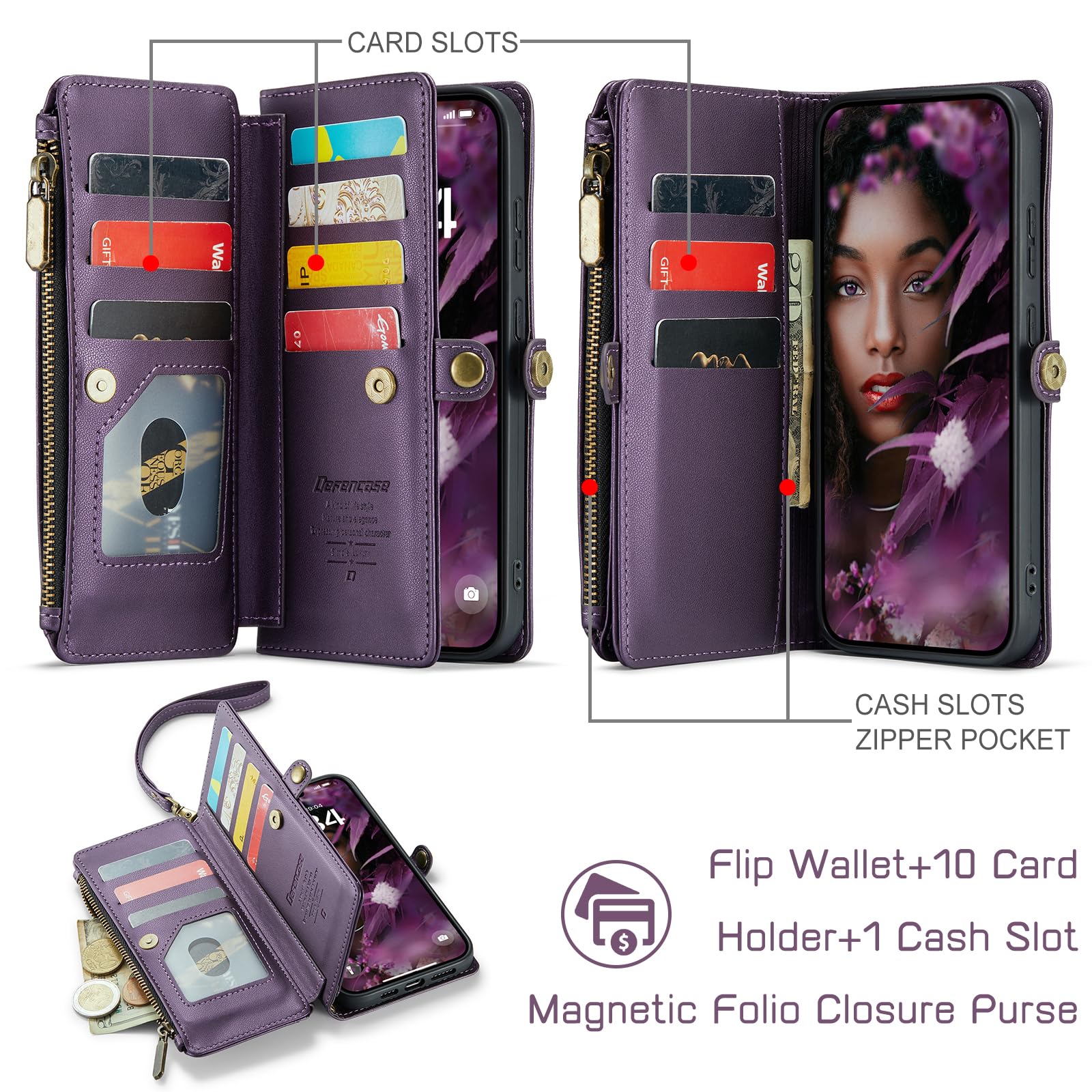 Samsung Galaxy S20 FE 5G Case Wallet - RFID Blocking PU Leather Cover with Magnetic Snap for Men & Women | Perfect for Travel & Daily Use