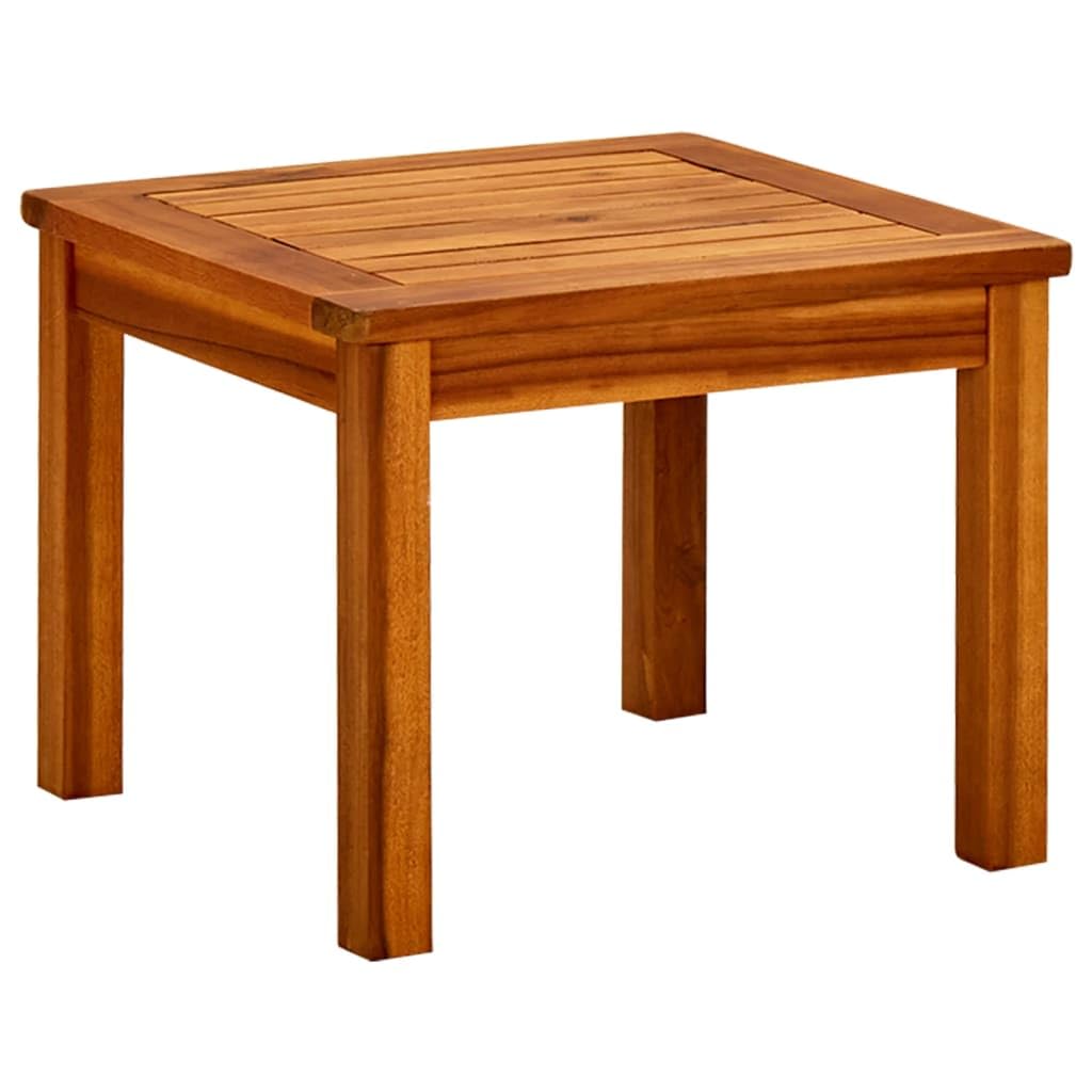 vidaXL Solid Acacia Wood Outdoor Coffee Table - Rustic Side Table for Front Porch, Deck, Patio & Garden Furniture | Perfect for Outdoor Relaxation & Entertaining