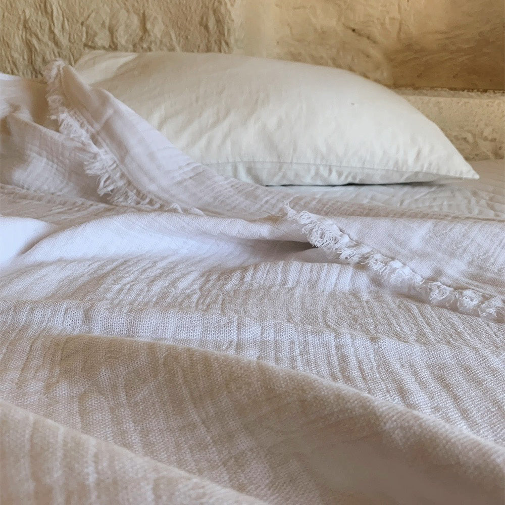 Soft Cotton Coverlet Blanket - Lightweight & Breathable Bedspread for All Seasons - Perfect for Bedroom, Living Room, or Guest Room Decor