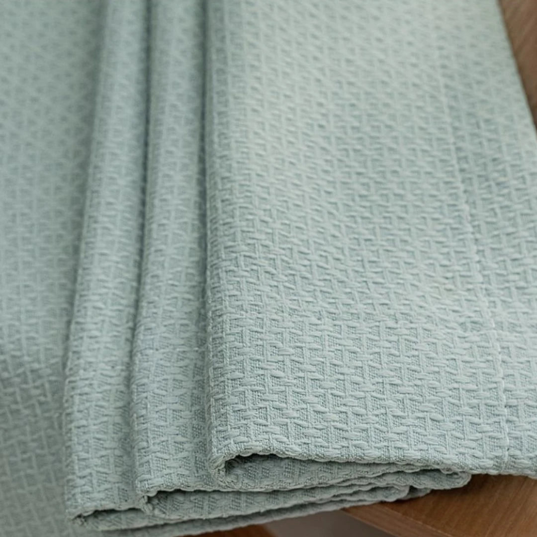 Blake Chenille Basketweave Blackout Curtains for Bedroom - Custom Room Darkening Window Drapes for Home Theater & Nursery