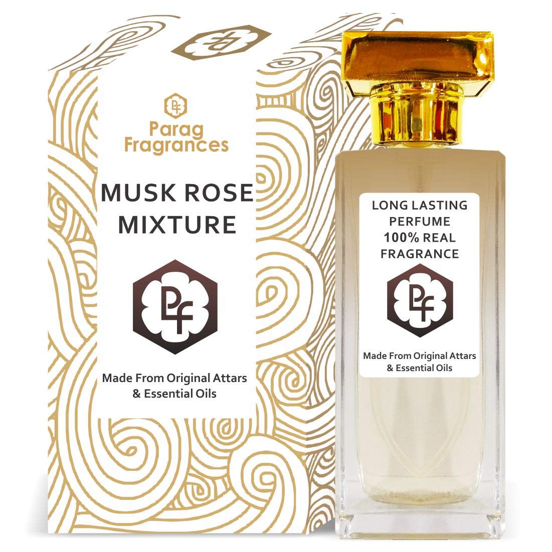 Parag Fragrances Musk Rose Unisex Eau De Parfume - 60ml Long Lasting Perfume with Imported Crystal Glass Bottle | Romantic Date Night & Special Occasion Gift