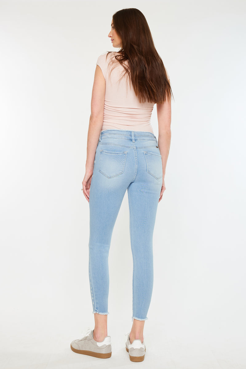 Danica High Rise Ankle Skinny Jeans for Women - Stretchy Slim Fit Denim Pants, Comfortable Everyday Wear for Casual Outfits and Date Nights